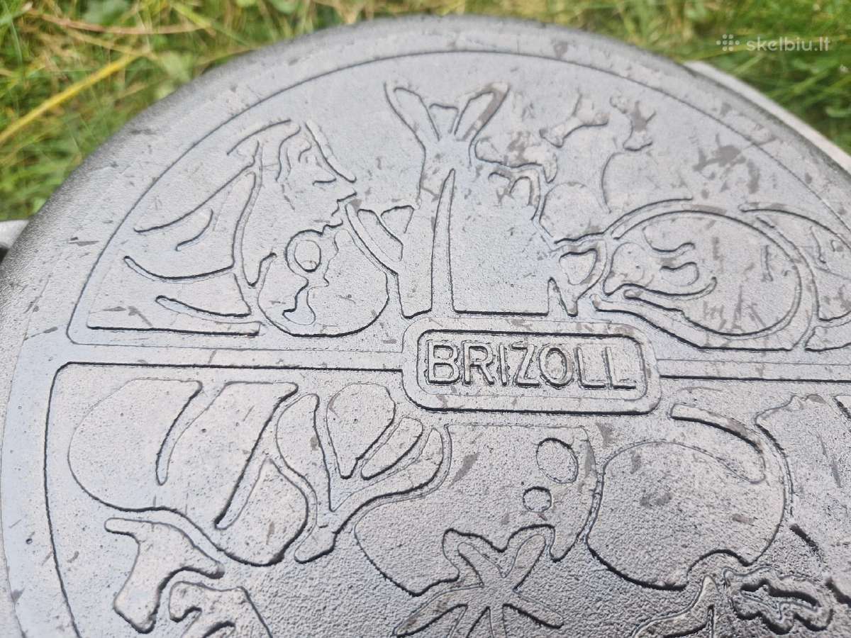 Ketaus puodas su ketaus dangčiu 4,0 litrų Brizoll - nuotraukos Nr. 11