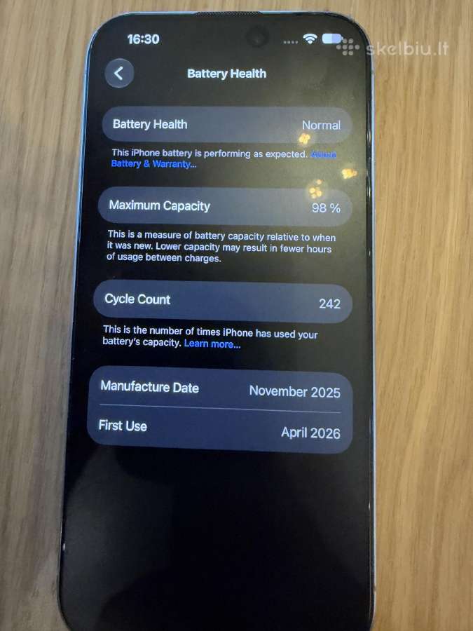 iPhone 15 pro 128gb - nuotraukos Nr. 6