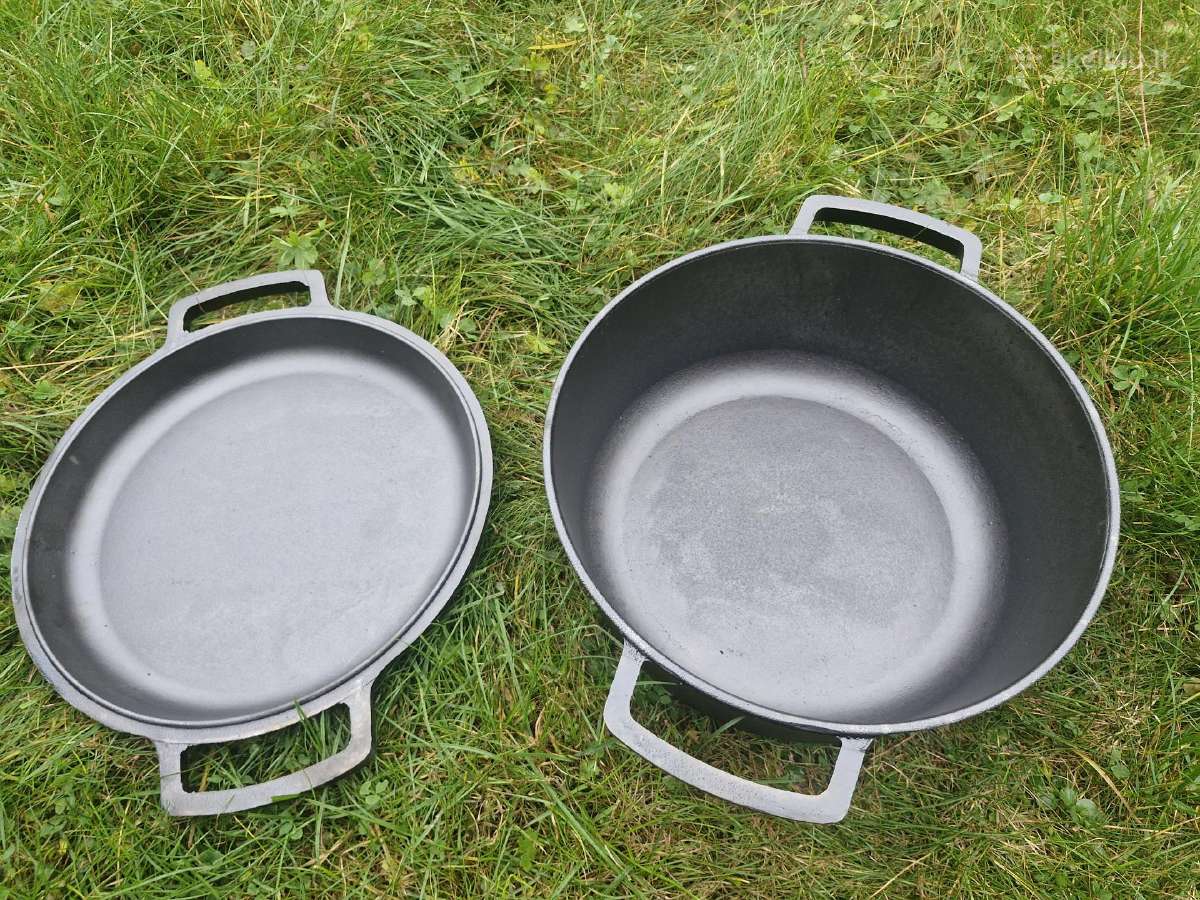 Ketaus puodas su ketaus dangčiu 6,0 litrų Brizoll - nuotraukos Nr. 4