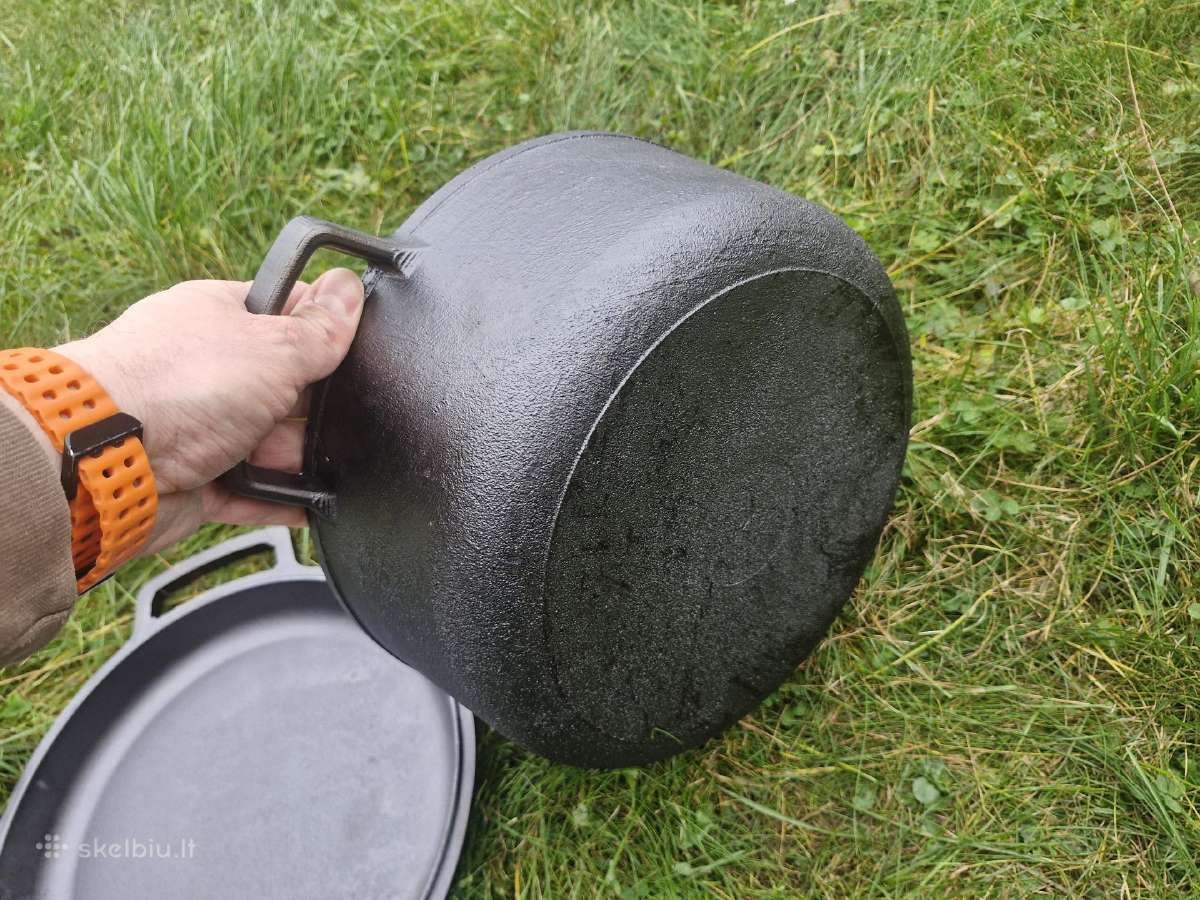 Ketaus puodas su ketaus dangčiu 6,0 litrų Brizoll - nuotraukos Nr. 10