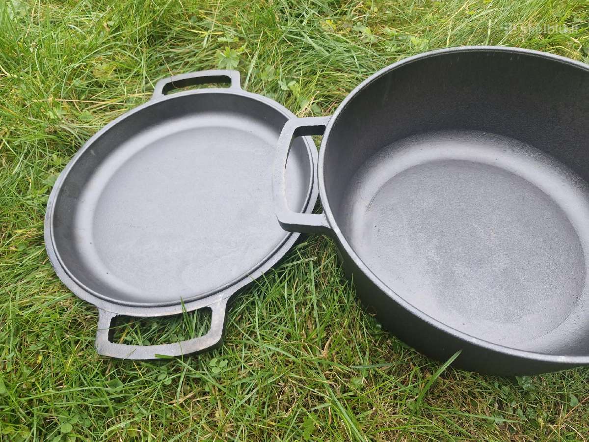 Ketaus puodas su ketaus dangčiu 6,0 litrų Brizoll - nuotraukos Nr. 11