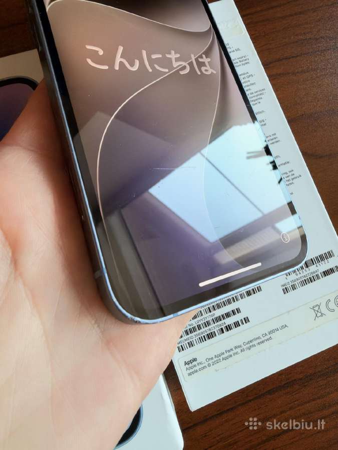iPhone 14 256gb (Mėlynas) su dėžute ir dėklu - nuotraukos Nr. 5