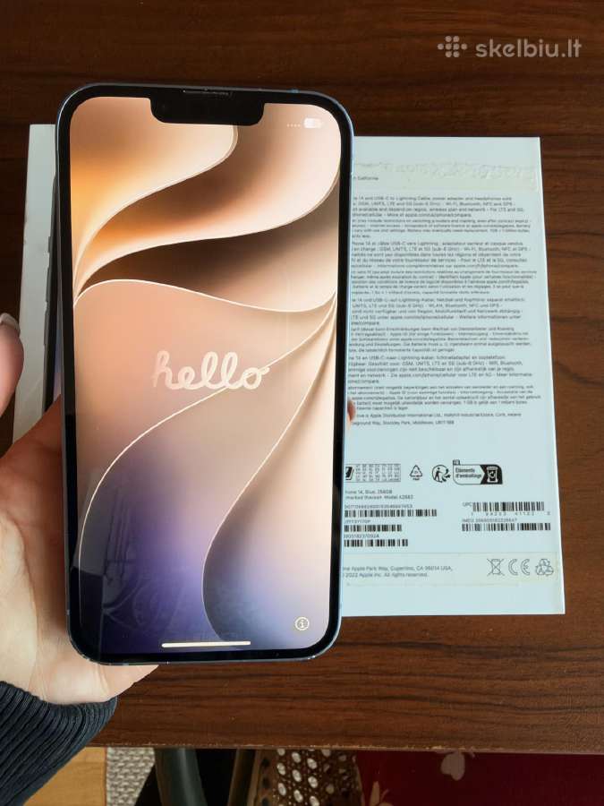 iPhone 14 256gb (Mėlynas) su dėžute ir dėklu - nuotraukos Nr. 4