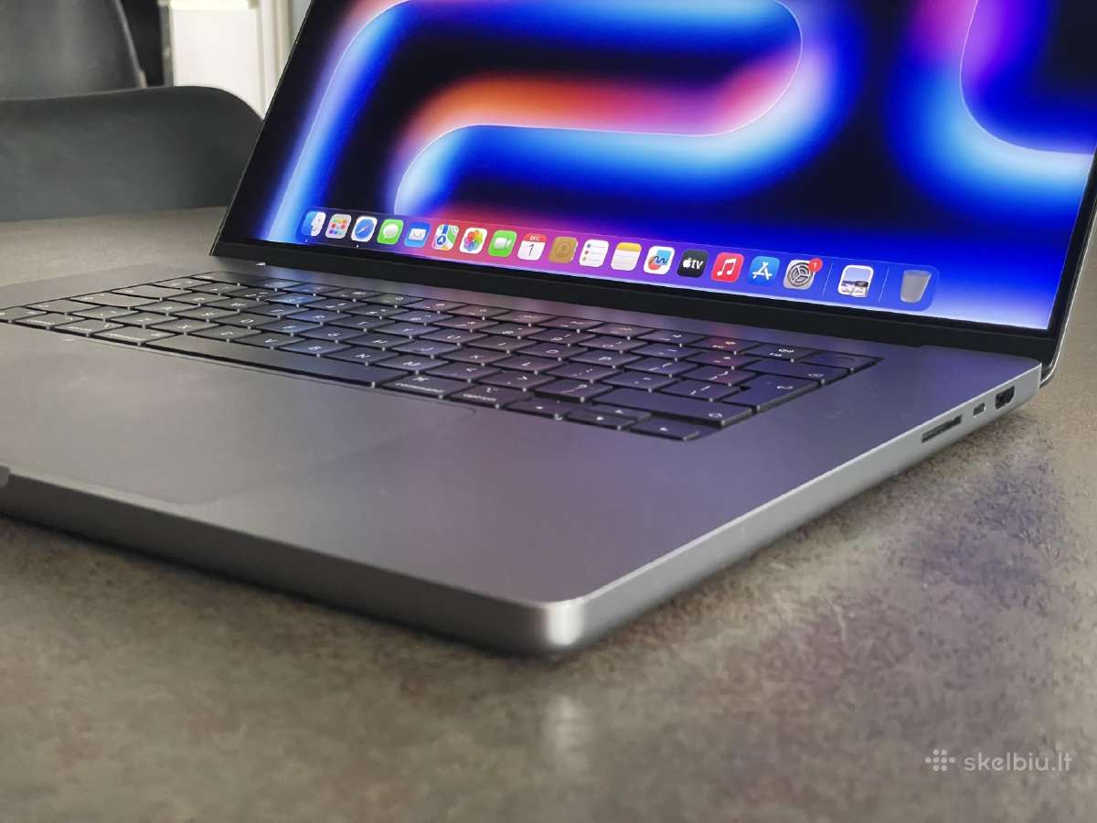 MacBook Pro 16 M2 Max (2023) 64gb / 1tb - nuotraukos Nr. 6