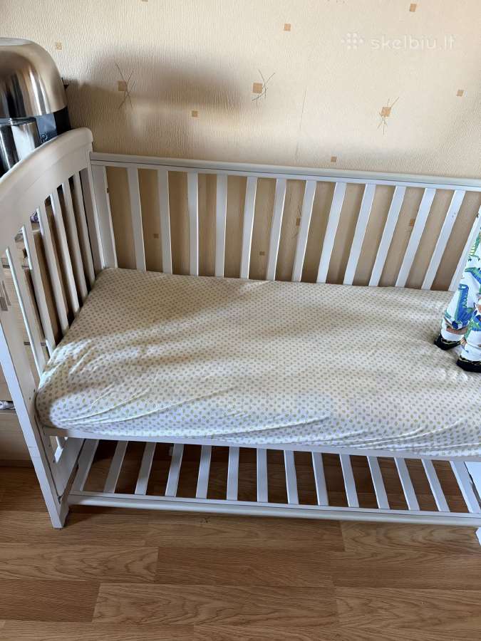 Treppy vaikiška lovelė su čiužinuku - nuotraukos Nr. 3