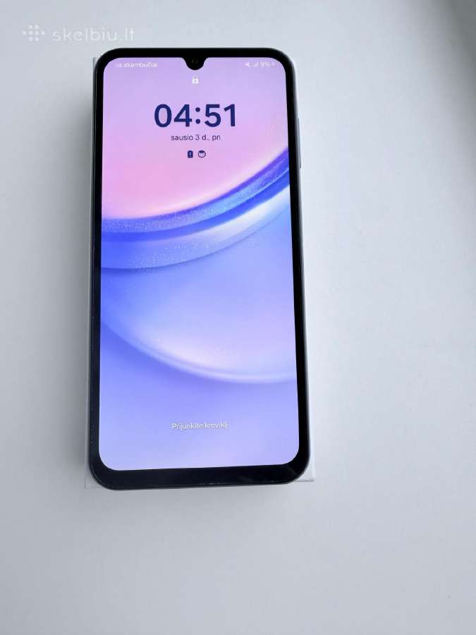 Parduodamas melsvas Samsung Galaxy A15 4G, 128 GB - nuotraukos Nr. 2