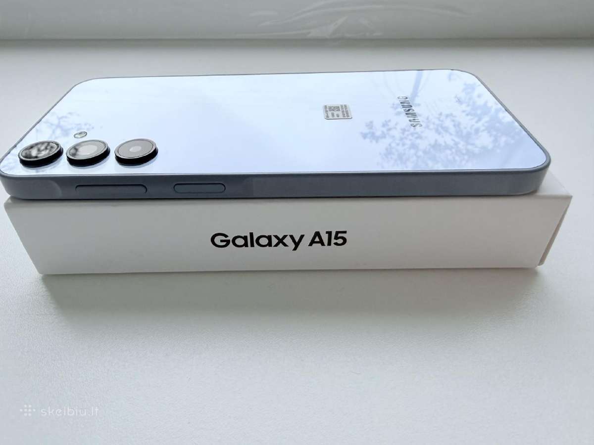 Parduodamas melsvas Samsung Galaxy A15 4G, 128 GB - nuotraukos Nr. 7