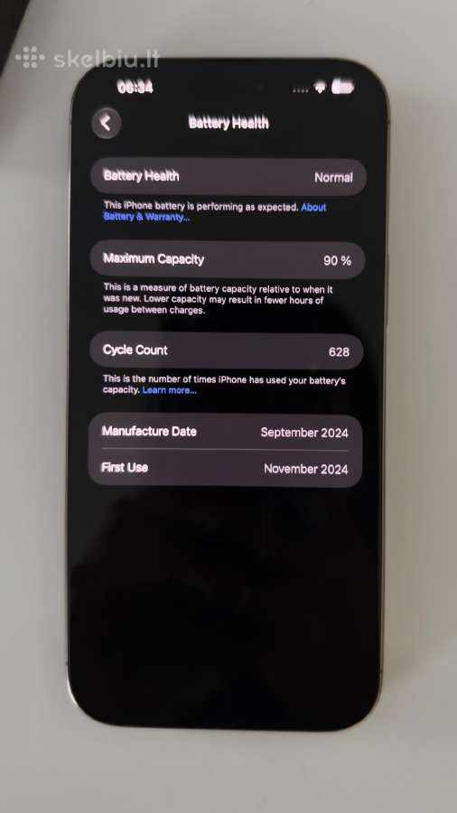 iPhone 16 pro Max 256 GB Desert Titanium - nuotraukos Nr. 9