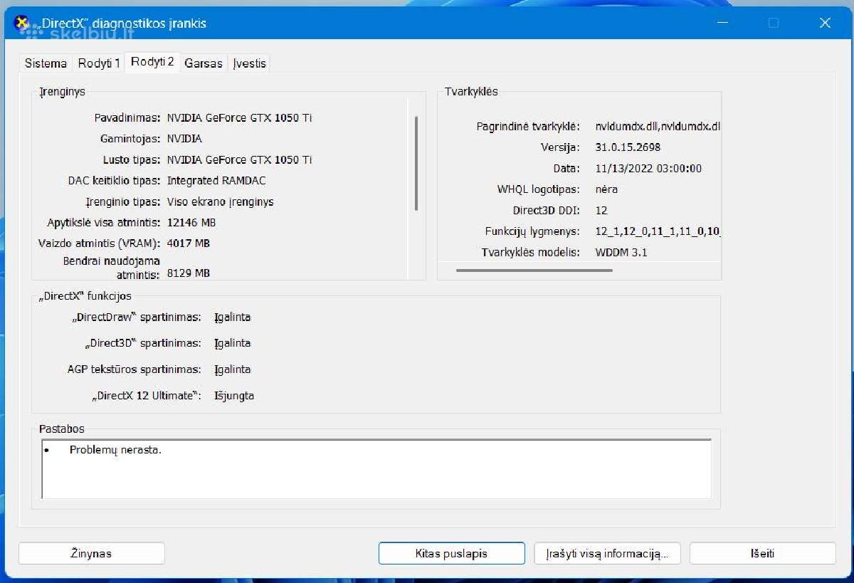 Lenovo Legion i5 / 16 GB / 512 SSD / Gtx / 144hz - nuotraukos Nr. 5