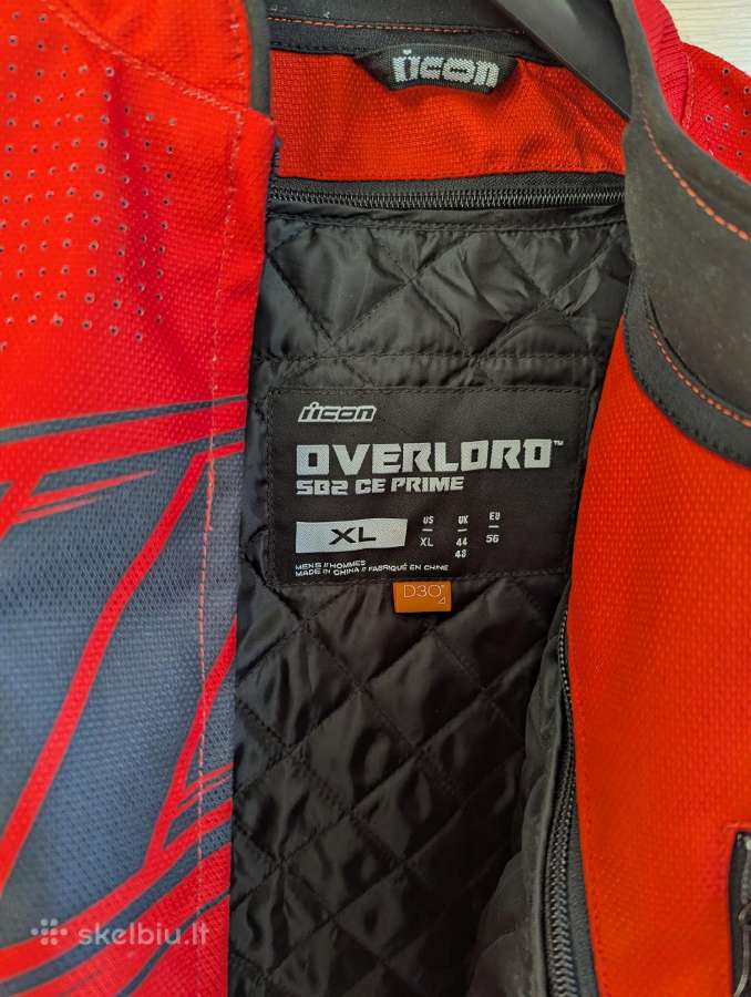 Motociklininko striukė Icon Overlord XL - nuotraukos Nr. 5