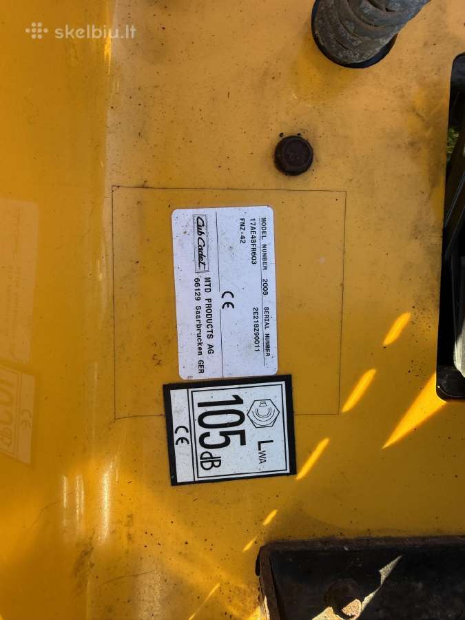 Cub Cadet Zolepjove traktoriukas - nuotraukos Nr. 11