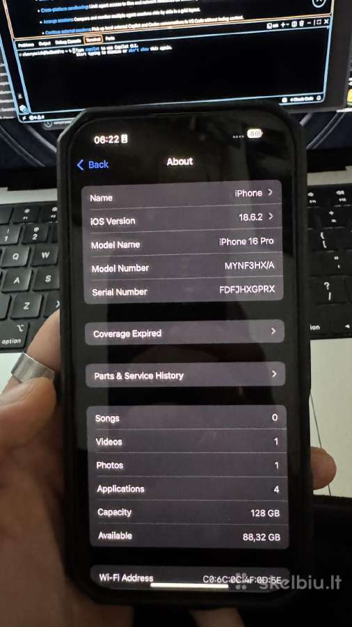 iPhone 16pro 128gb - nuotraukos Nr. 2