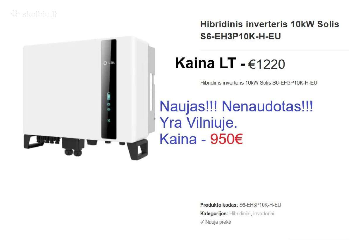 Hibridinis inverteris Solis S6-eh3p15k-nd-h Hybrid - nuotraukos Nr. 5