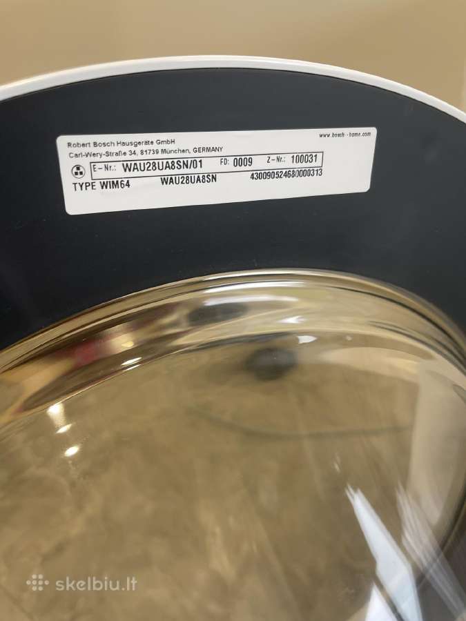 Skalbimo mašina Bosch 8kg - nuotraukos Nr. 8
