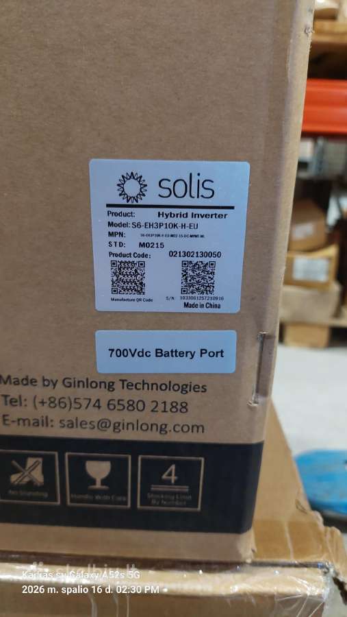 Hibridinis inverteris Solis S6-eh3p15k-nd-h Hybrid - nuotraukos Nr. 4