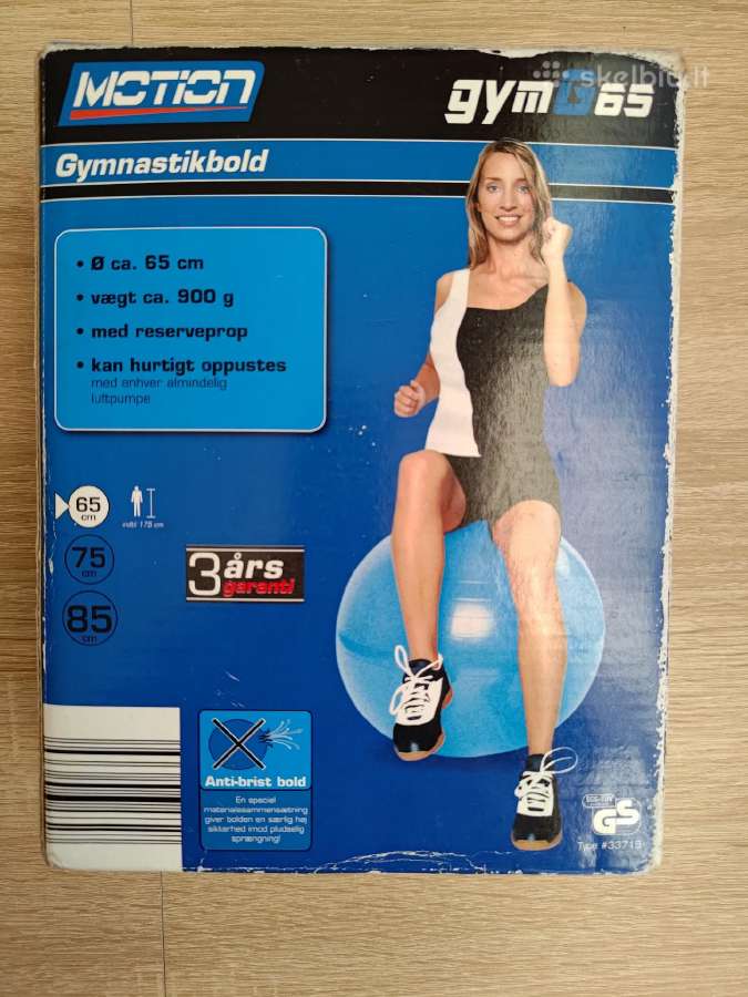 Naujas gimnastikos kamuolys 65 cm(motion/voketija) - nuotraukos Nr. 2