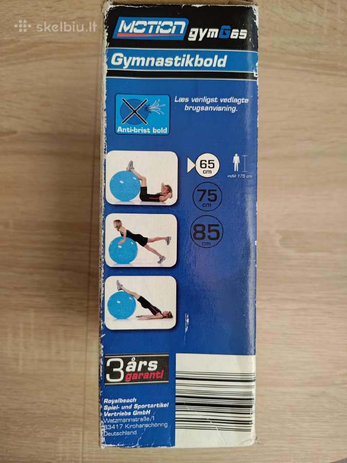 Naujas gimnastikos kamuolys 65 cm(motion/voketija) - nuotraukos Nr. 4