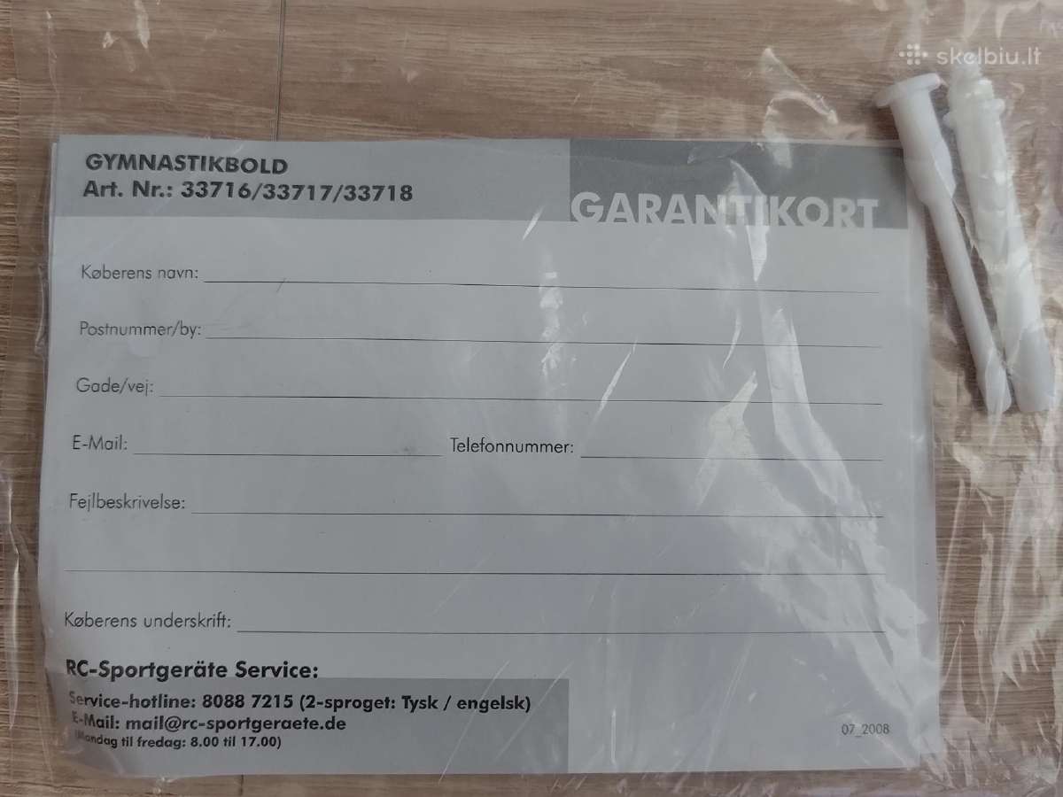 Naujas gimnastikos kamuolys 65 cm(motion/voketija) - nuotraukos Nr. 7
