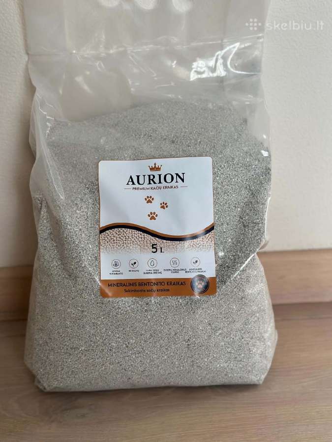 Aurion Premium bentonitinis kačių kraikas 5l - nuotraukos Nr. 4