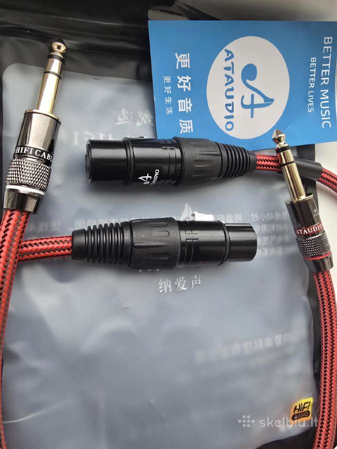Balansinis garso kabelis Xlr – 6,35 mm Jack - nuotraukos Nr. 2