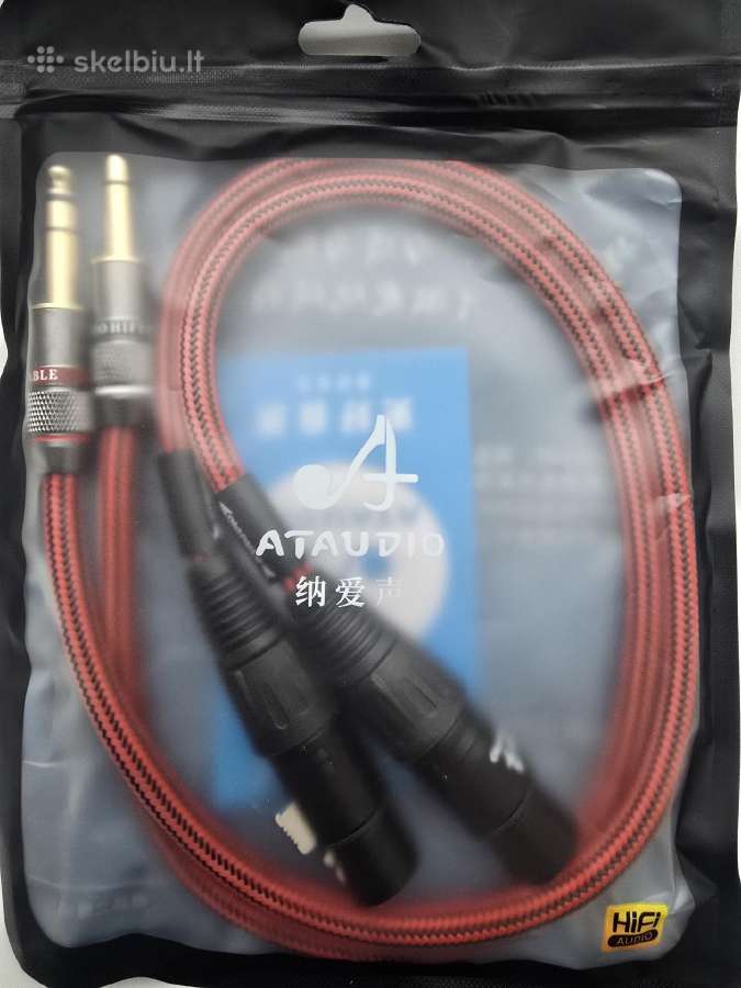 Balansinis garso kabelis Xlr – 6,35 mm Jack - nuotraukos Nr. 4