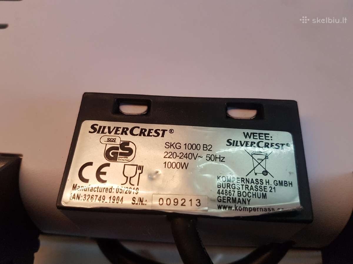 Kontaktinis grilius Silver Crest, 1000w - nuotraukos Nr. 5
