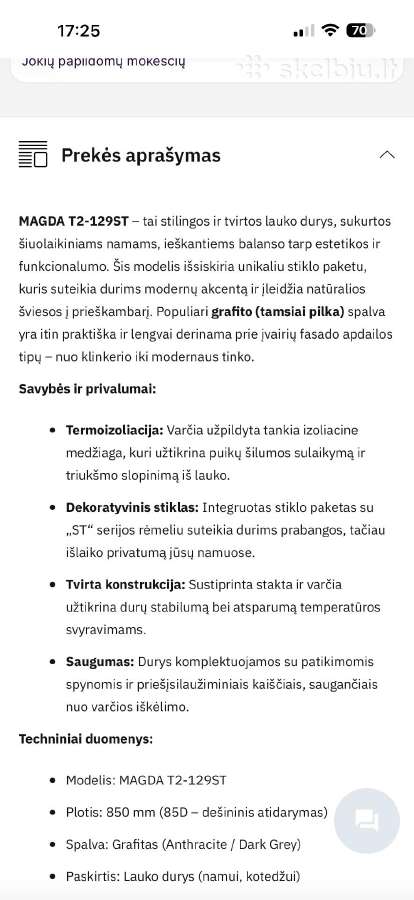 Magda lauko durys naujos neišpakuotos - nuotraukos Nr. 2