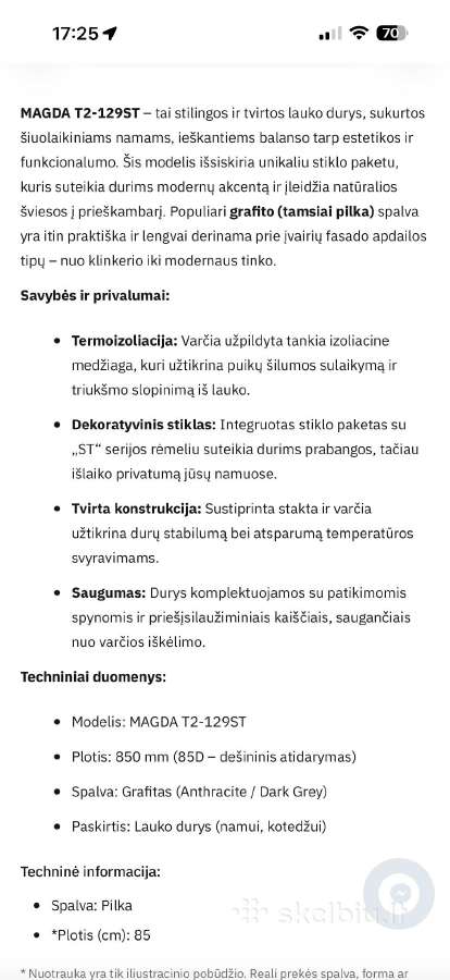 Magda lauko durys naujos neišpakuotos - nuotraukos Nr. 3