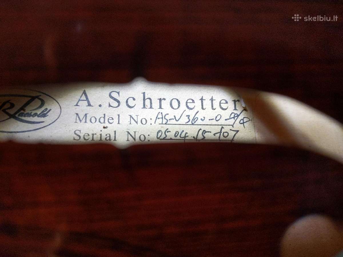 A. Schroetter smuikas 4/4 - nuotraukos Nr. 6
