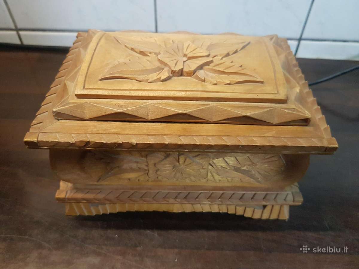 Medinė papuošalų dėžutė - nuotraukos Nr. 5