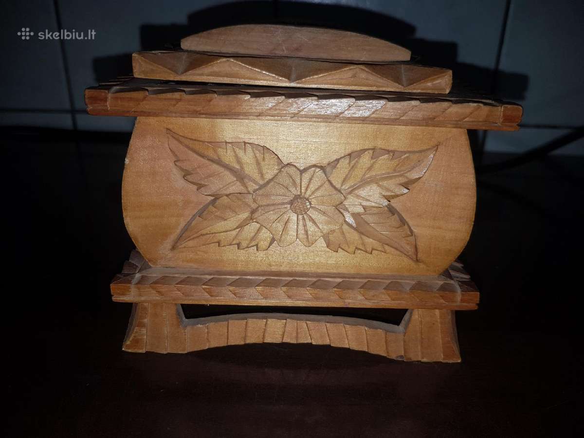 Medinė papuošalų dėžutė - nuotraukos Nr. 9