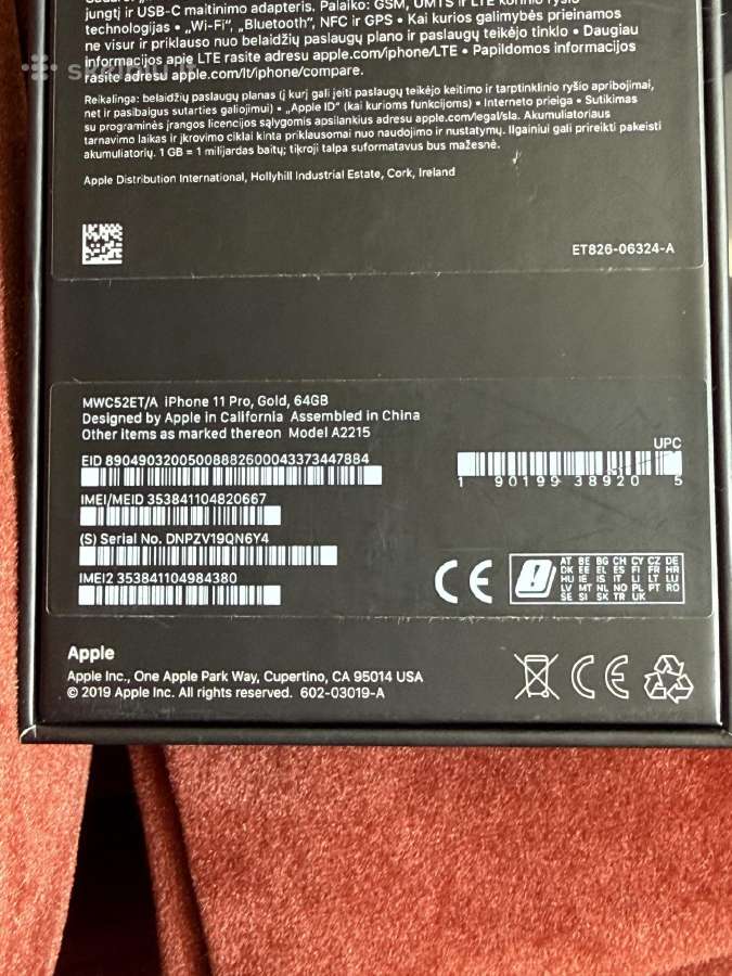 iPhone 11 Pro Gold - nuotraukos Nr. 8