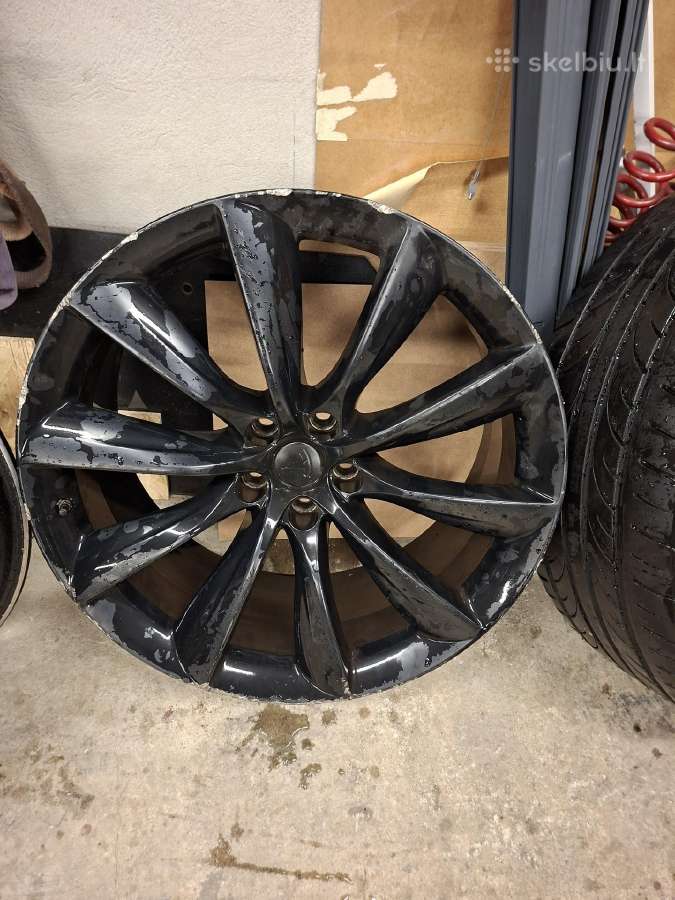Tesla model X 22"ratlankiai su padangomis - nuotraukos Nr. 4