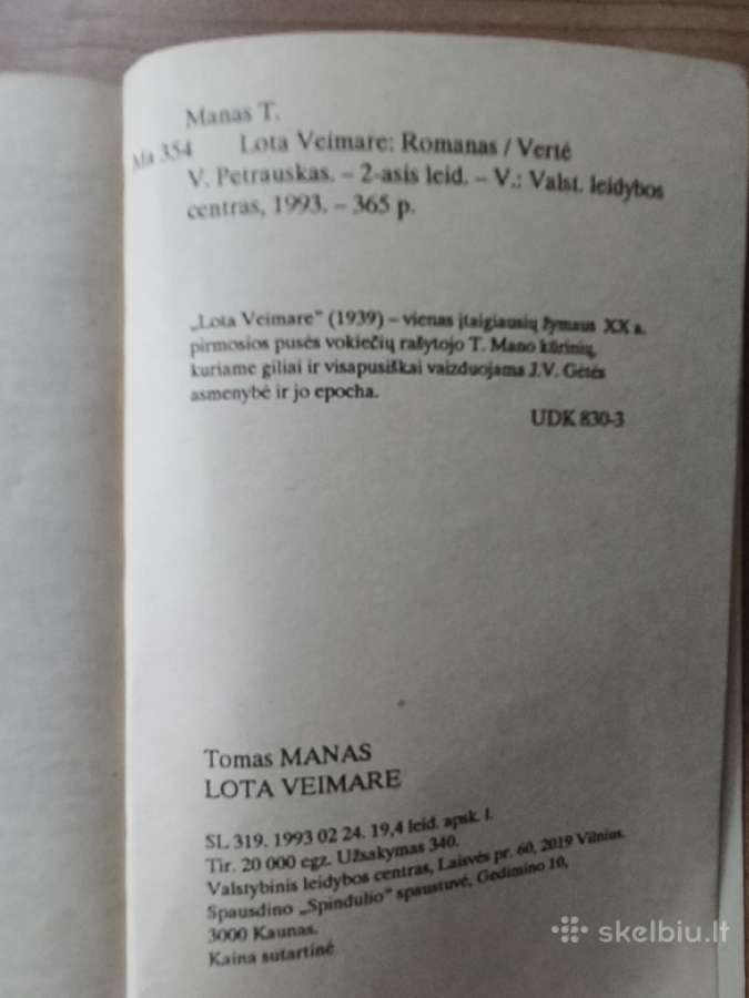 Tomas Manas "Lota Veimare" - nuotraukos Nr. 10