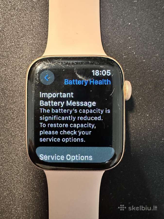 Apple Watch Series 5 (GPS, 44 mm, Gold) - nuotraukos Nr. 6