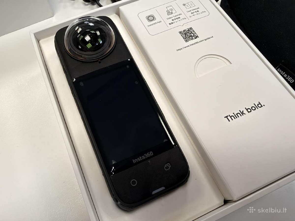 Parduodama Insta360 X4 8k 360 kamera su GPS Previ - nuotraukos Nr. 2