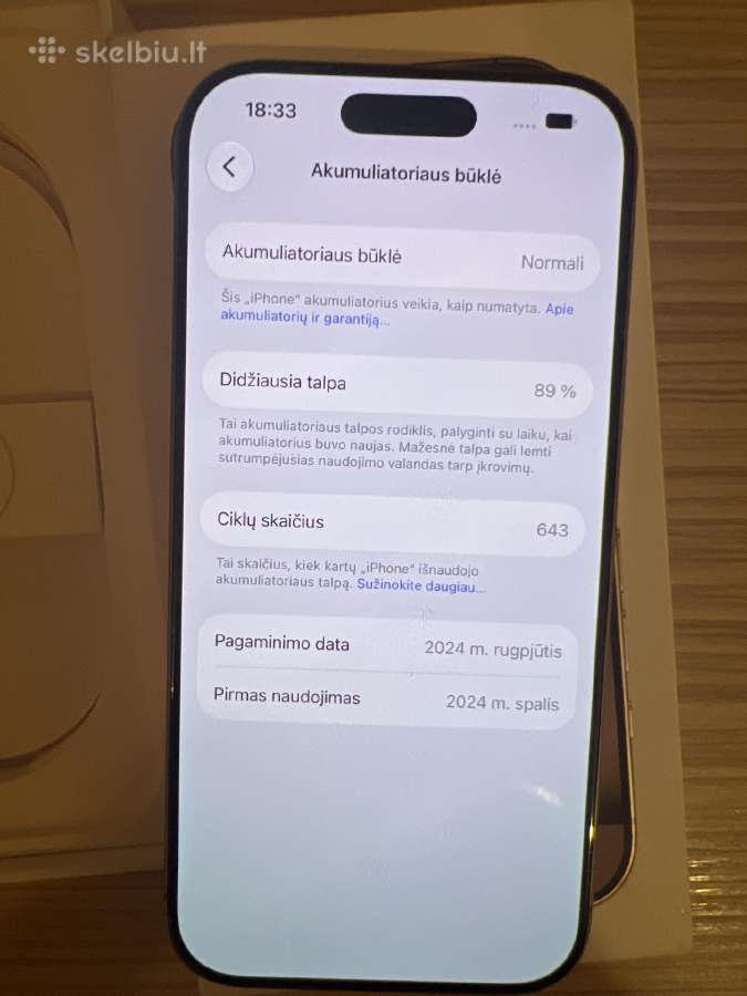 iPhone 16 pro 256gb - nuotraukos Nr. 4