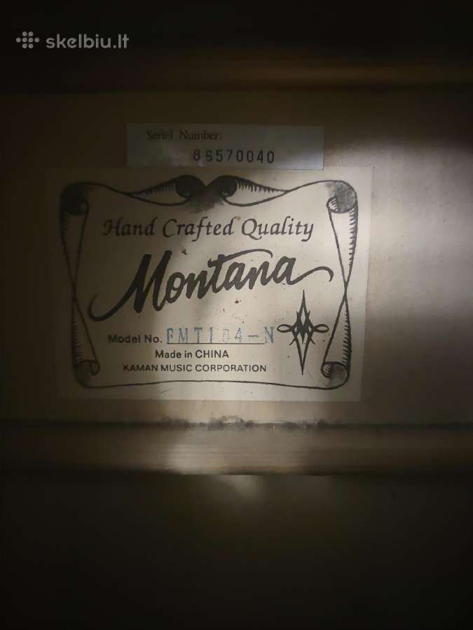 Elektroakustinė gitara Montana - nuotraukos Nr. 3