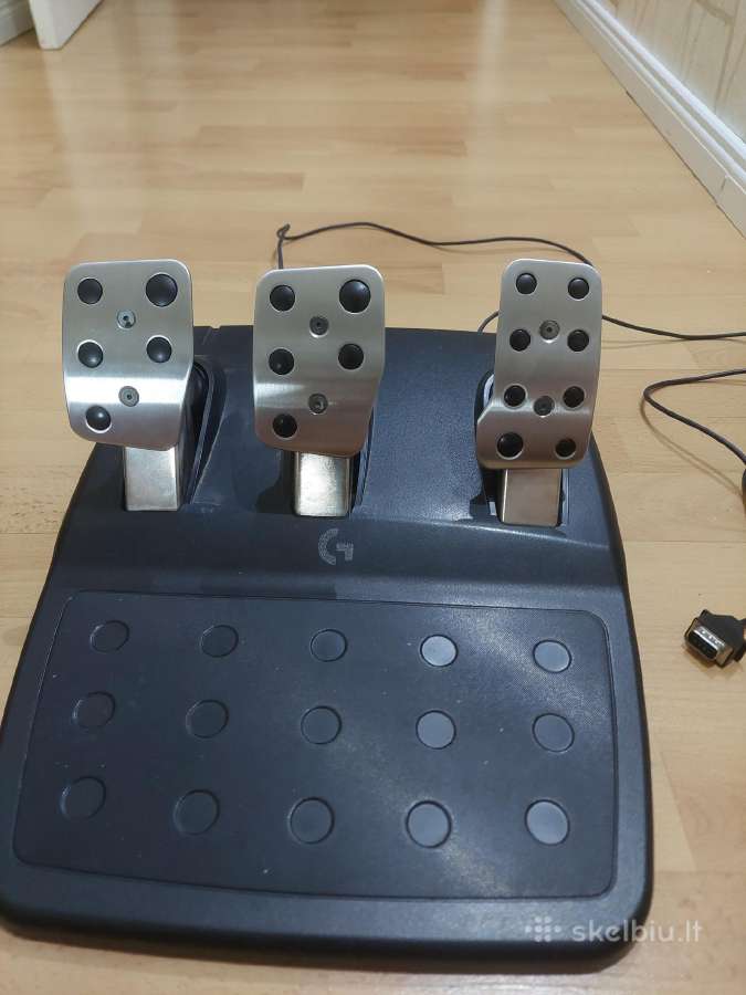 Logitech G923 vairas, pedalai ir pavarų svirtis - nuotraukos Nr. 4