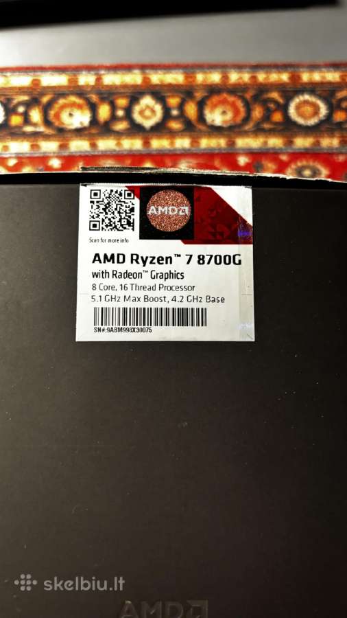 Parduodamas Ryzen 7-8700g - nuotraukos Nr. 2