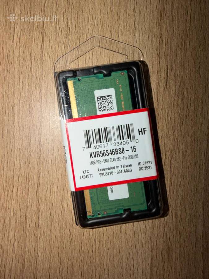 Kingston Lenovo Ddr5 so-dimm 5600mhz (2x16gb) - nuotraukos Nr. 2