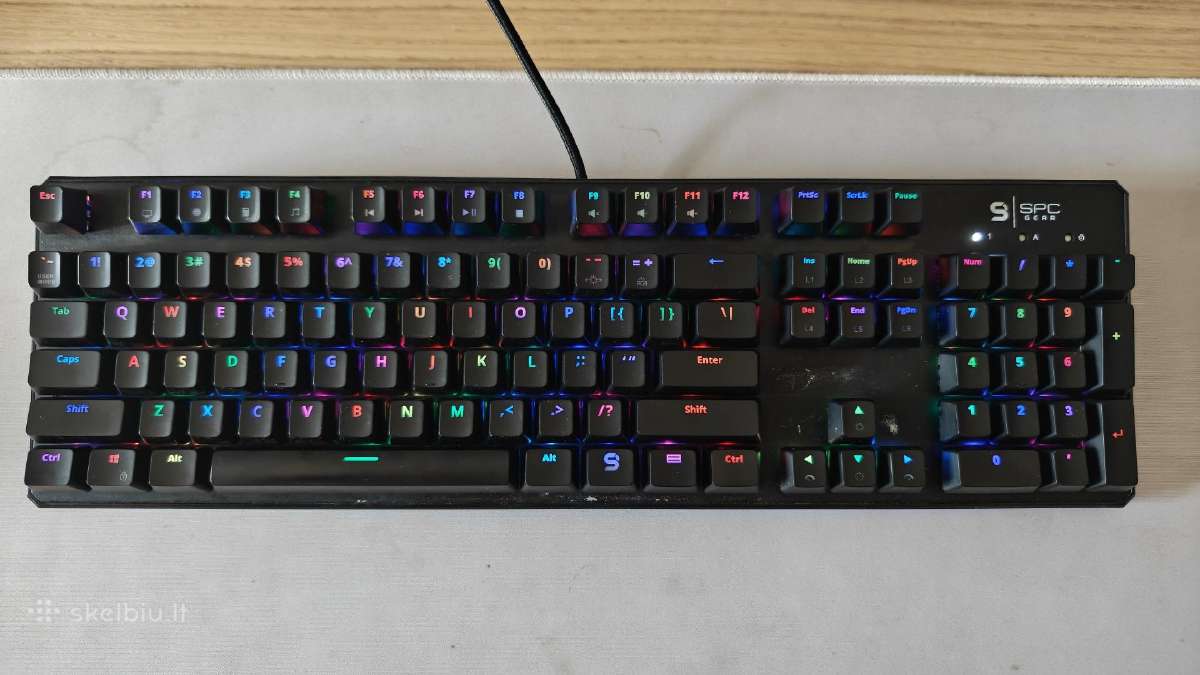 Spc Gear Gk540 browklaviatūra + pudding keycaps - nuotraukos Nr. 2