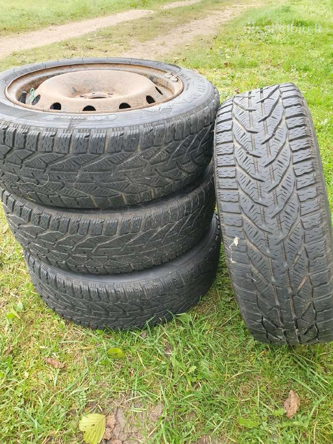 Žieminės R15 padangos su ratlankiais - nuotraukos Nr. 2