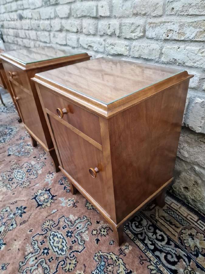 Vintažinės Art Deco autorinės naktinės spintelės - nuotraukos Nr. 5