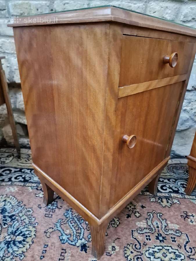 Vintažinės Art Deco autorinės naktinės spintelės - nuotraukos Nr. 28