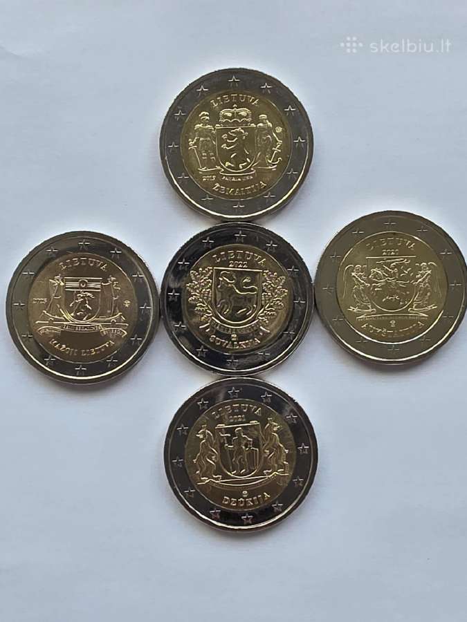 2€ banko ritinėliai ir Lietuvos regionų rinkinys - nuotraukos Nr. 2