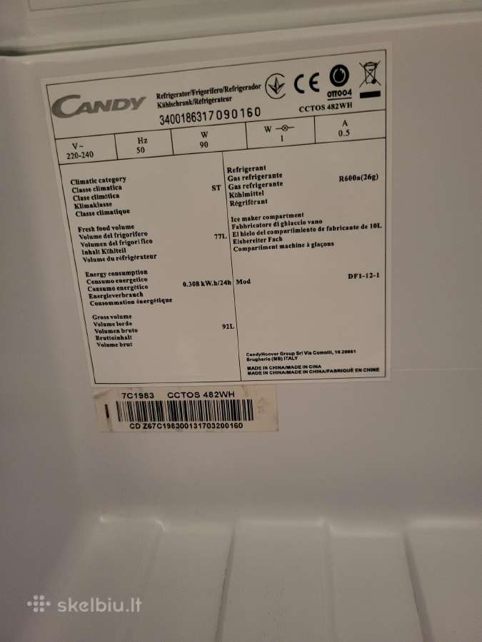 Candy šaldytuvas - nuotraukos Nr. 7