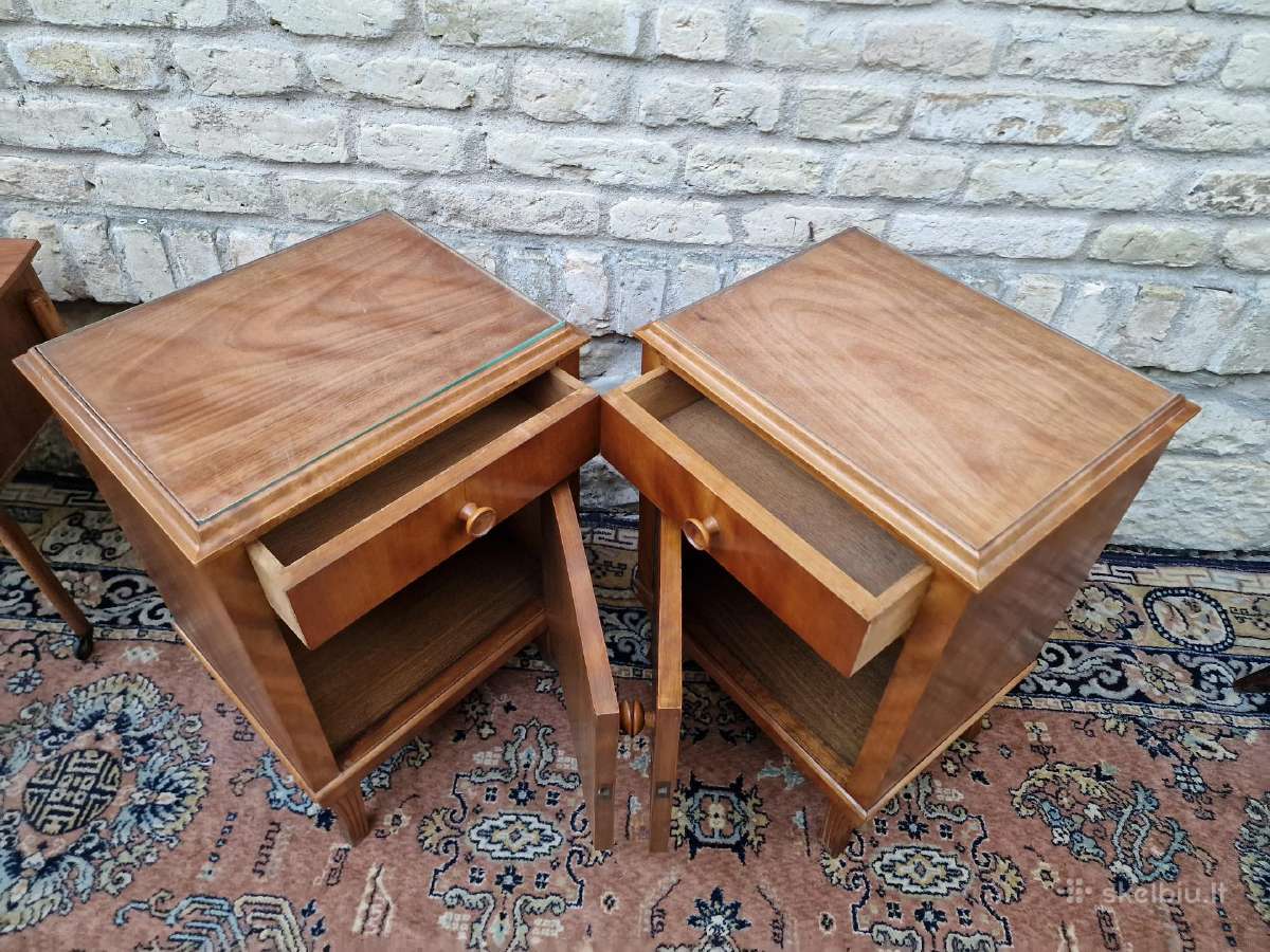 Vintažinės Art Deco autorinės naktinės spintelės - nuotraukos Nr. 37