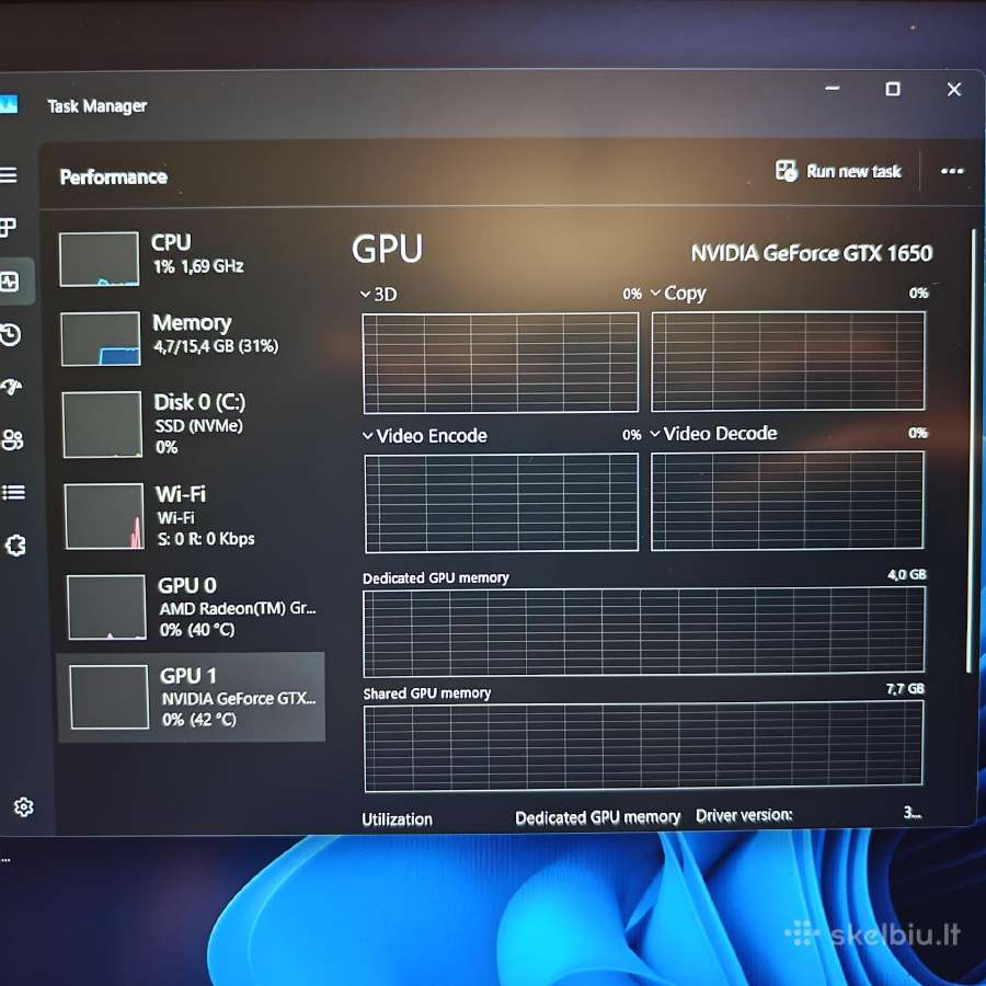 Lenovo Ideapad Gaming 3 4600h/16gb/512ssd/gtx 1650 - nuotraukos Nr. 12