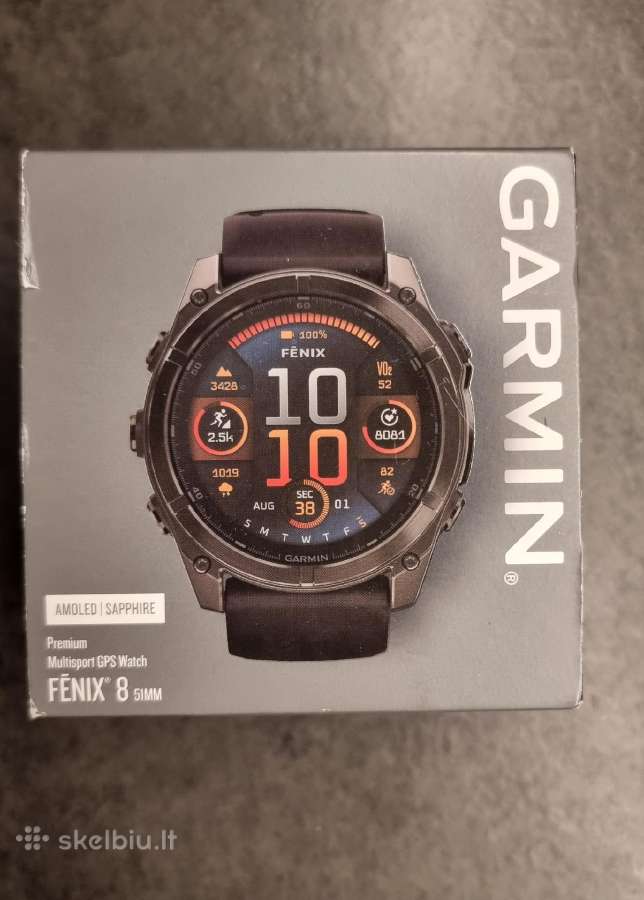 Garmin Fenix 8 51mm Sapphire / Titan Amoled - nuotraukos Nr. 3